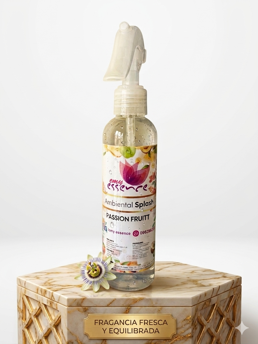 Ambiental Splash Clásico 180 ml – Passion Fruit (Aroma Cítrico de Maracuyá)