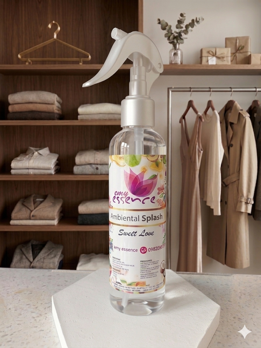 Ambiental Splash Premium 180 ml – Sweet Love (Aroma Dulce Elegante)
