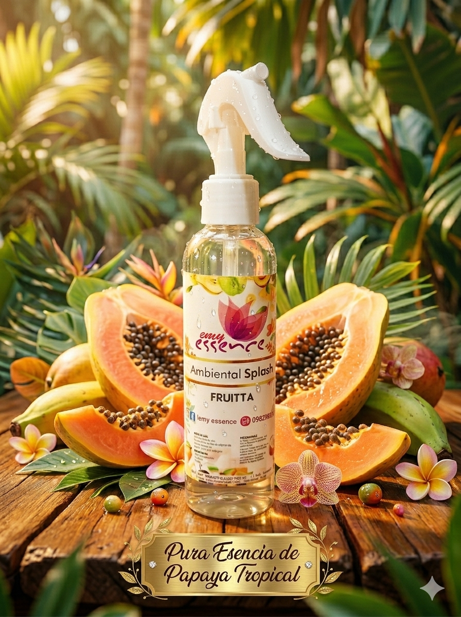 Ambiental Splash Clásico 180 ml – Fruitta (Aroma Tropical de Papaya)