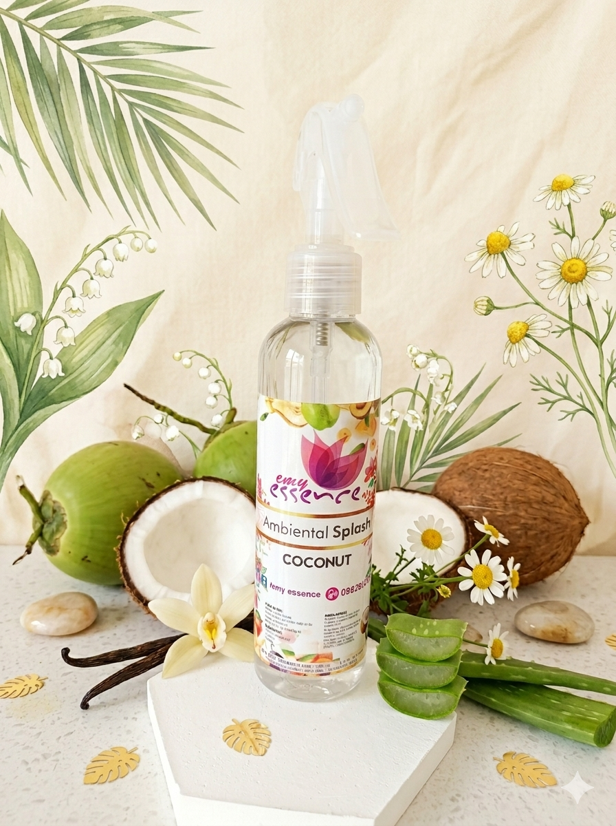 Ambiental Splash Clásico 180 ml – Coconut (Aroma Dulce Tropical Cremoso)