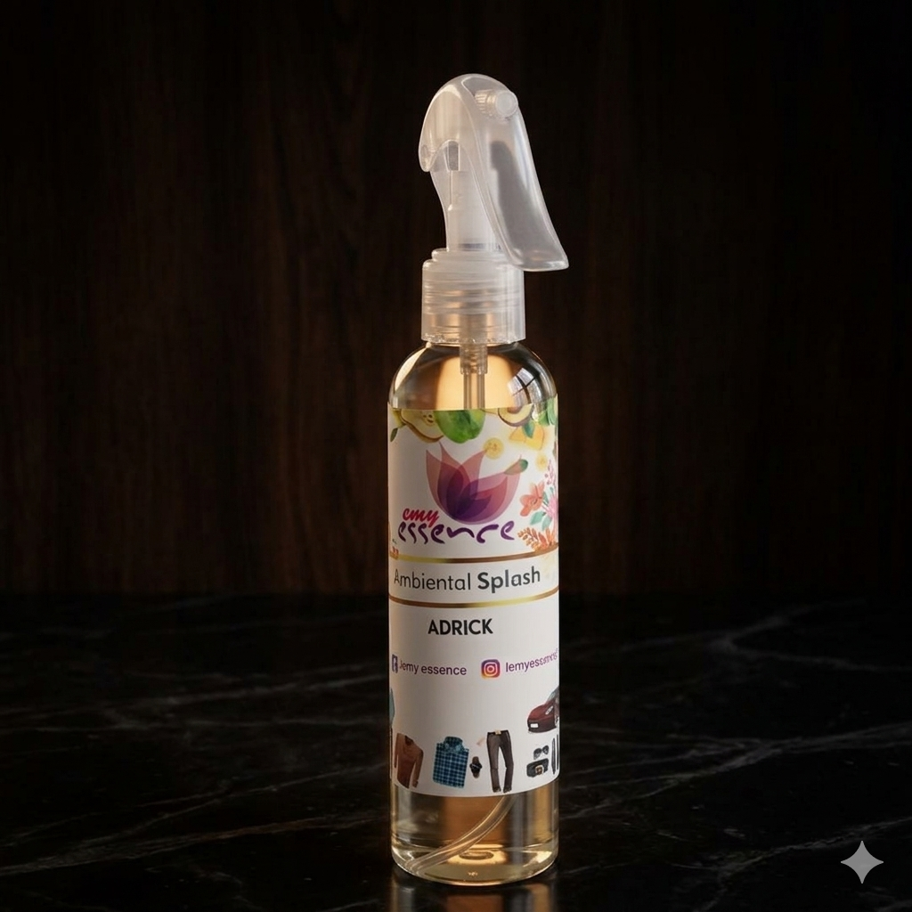 Ambiental Splash Premium 180 ml – Adrick (Aroma Masculino Amaderado Intenso)
